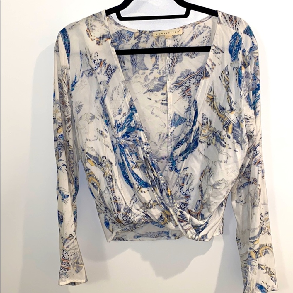 Summery blouse that is low cut